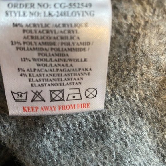 Brave Soul oversized size S alpaca Mix sweater - Picture 10 of 10